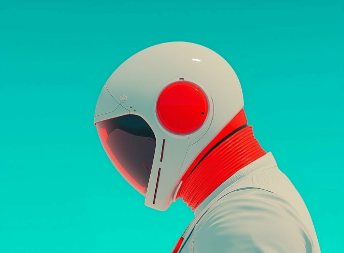 Futuristic Astronaut Portrait