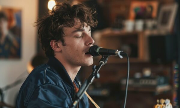 Young Man Singing